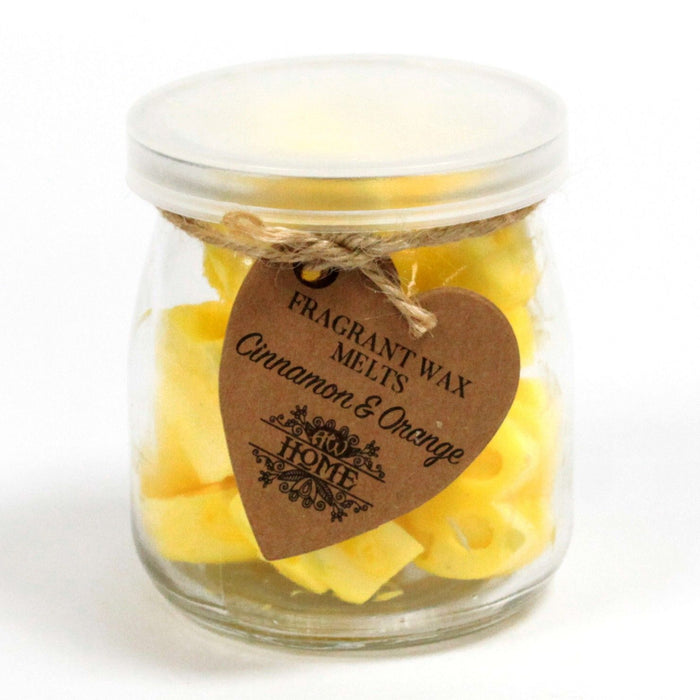 Sojawachs Melts Glas - Zimt & Orange
