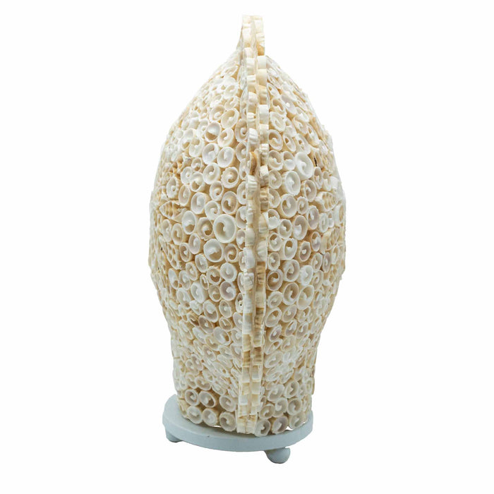 Large Boho Cut Art Sea Shell Lamp - Round, 30cm