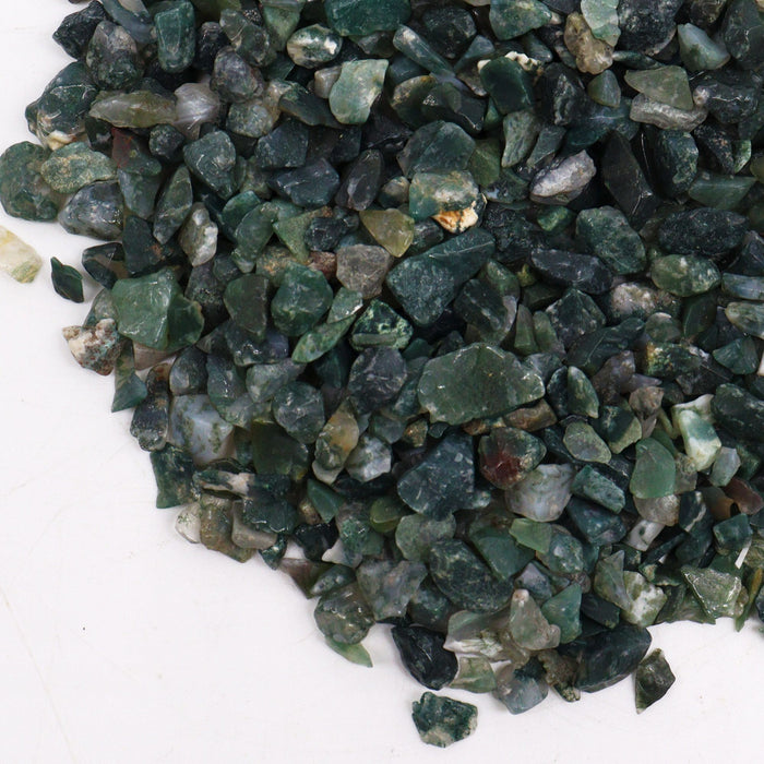 Trommelsteine – Moosachat (1 kg)