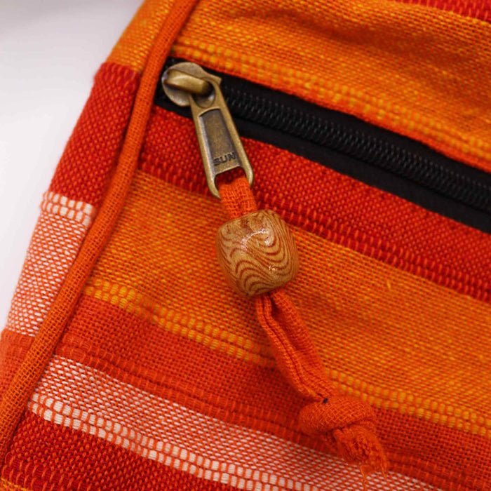 Große Nepal Sling Bag – Sonnenaufgang Orange