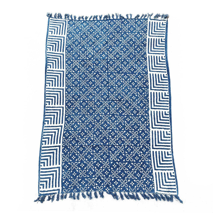 Handmade Indigo Throw - Kasba Tiles