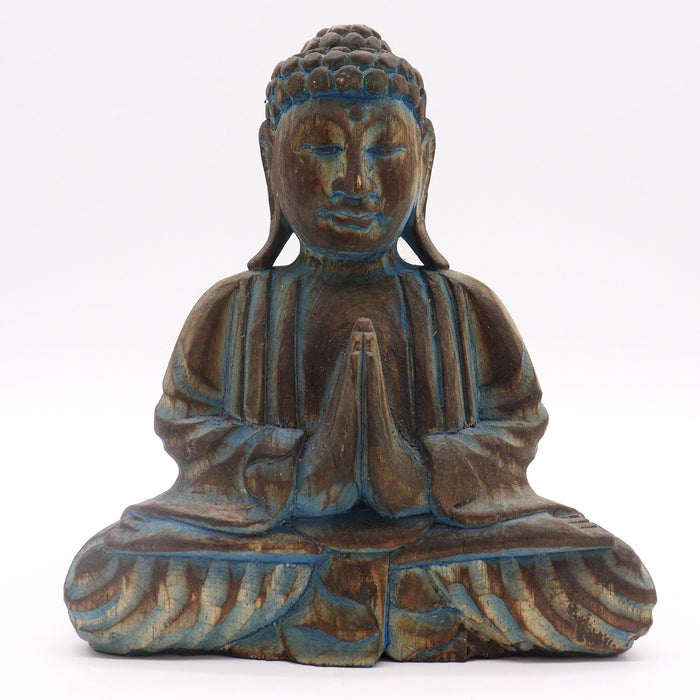 Buddha Feng Shui Set - Blumenmandala, Blau