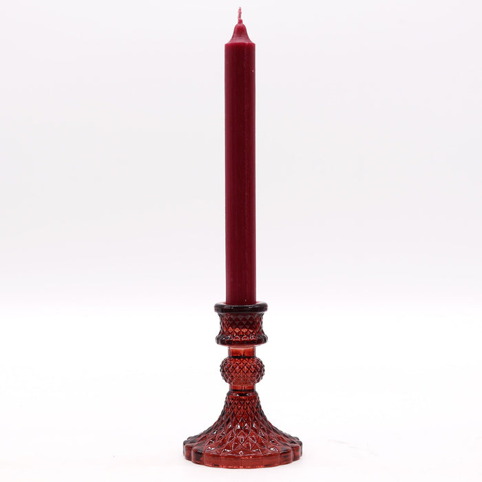Vintage Dinner Candle Holder - Vampire Red