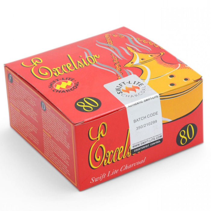 Excelsior Kohletabletten - Packung mit 80 Stück