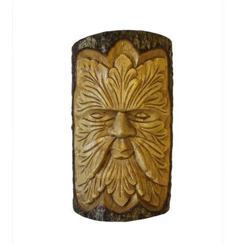 Log Carving - Green Man, Large