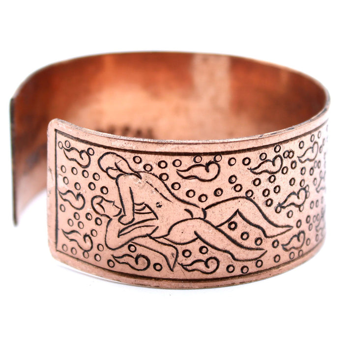 Tibetan Mantra Bracelet - Kamasutra, Extra Wide Copper
