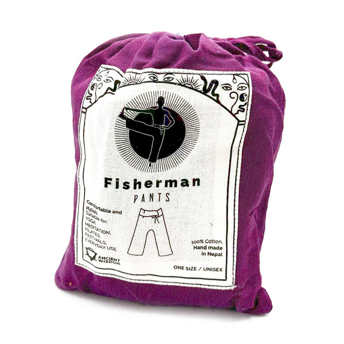 Thai Fisherman Pants - Mandala Mantra, Purple