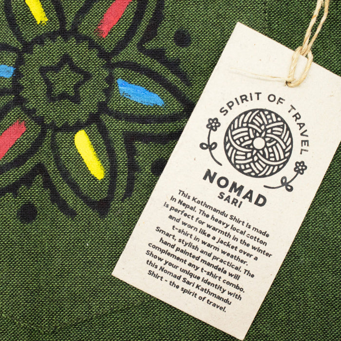 Soft Cotton Kathmandu Shirt - Forest Green (XXL)