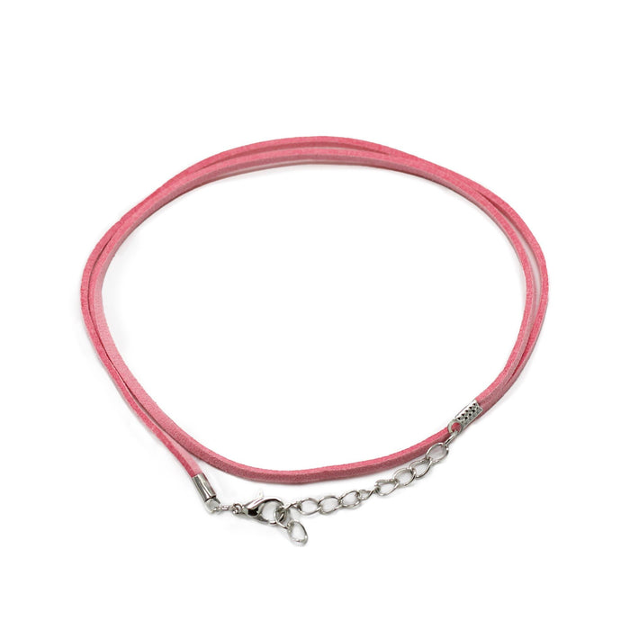 Kunstleder-Anhängerband – Rosa, 2,5 mm