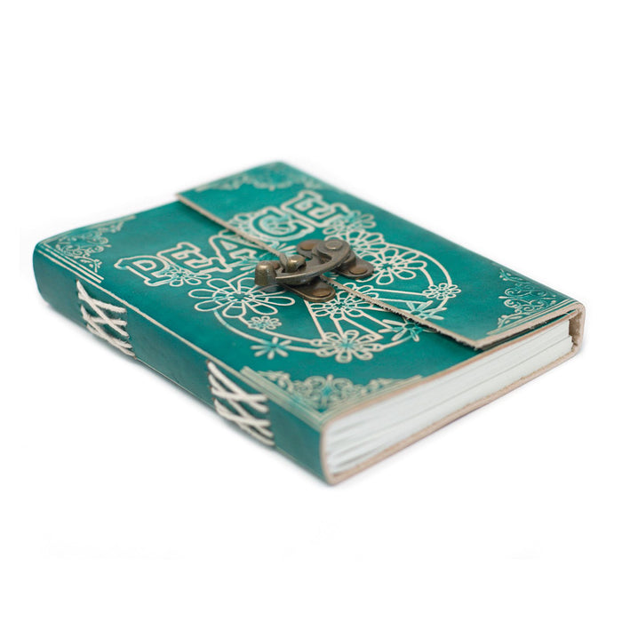 Leder Notizbuch - Peace (18x13cm)