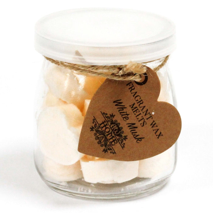 Sojawachs-Melts im Glas – Weißer Moschus