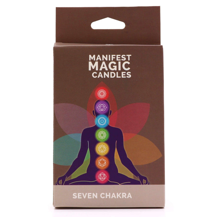 Sieben-Chakra-Manifestationskerzen-Set