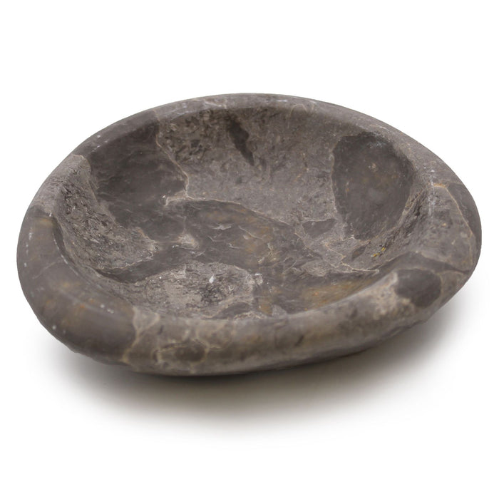 Seifenschale aus Stein – Tri-Oval, Marmor