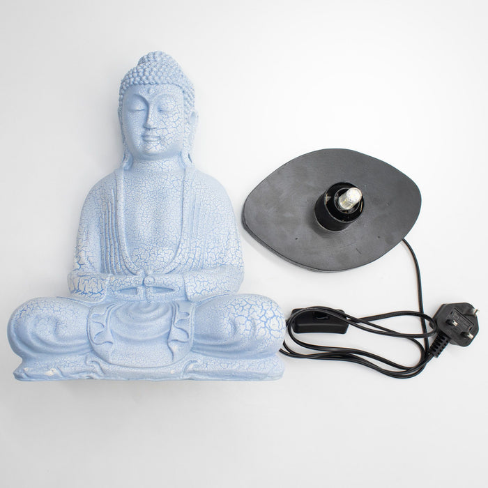 Buddha-Glühlampe – Meditation, Himmelblau