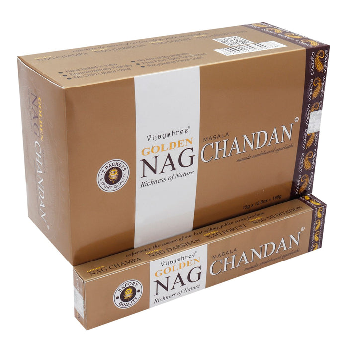 Vijayshree Golden Nag Incense Sticks, 15g - Chandan