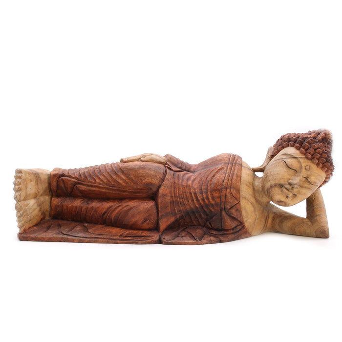 Geschnitzter Holz Buddha schlafend – 50cm