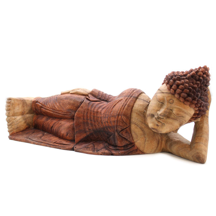 Geschnitzter Holz Buddha schlafend – 50cm