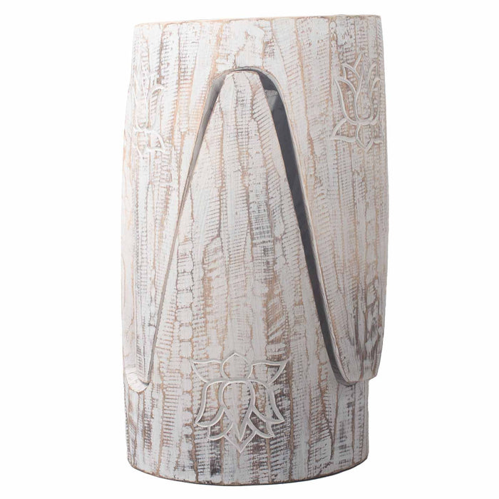 Set of 2 Interlocking Plant Stands - Whitewash
