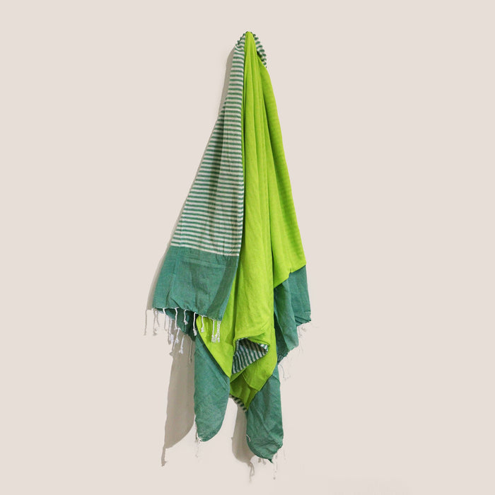 Cotton Pario Towel - Picnic Green