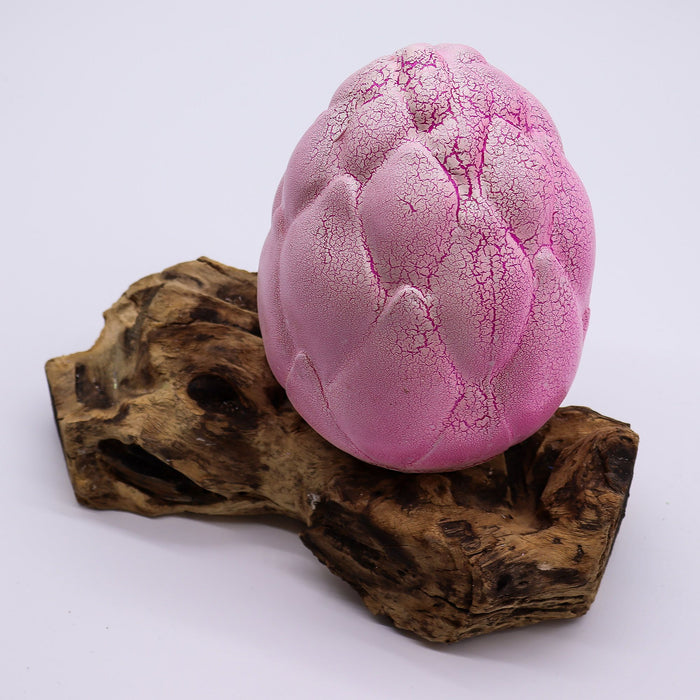DriftGlow Lamp - Purple Crackle 'Lotus Flower' Shade