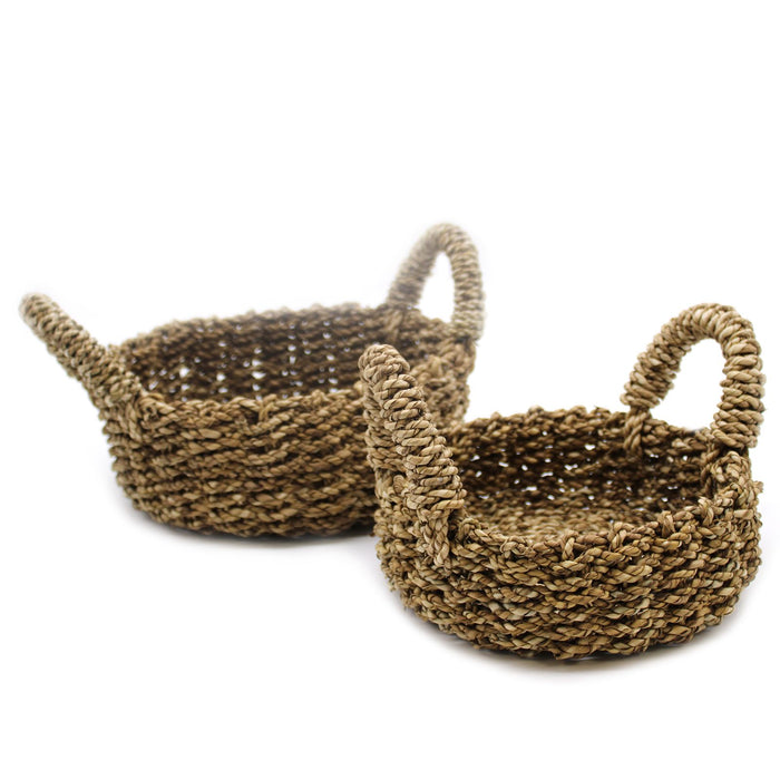 Natürliche Seegras-Körbe – 2er-Set