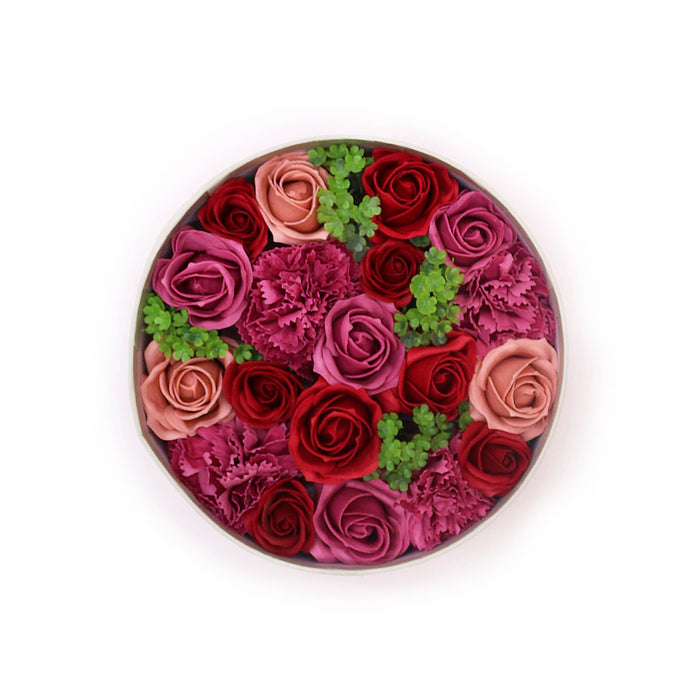 Soap Flower Gift Box - Vintage Red Roses