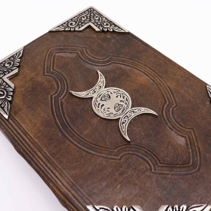 Ledernotizbuch – Dreifachmond (25x18cm)