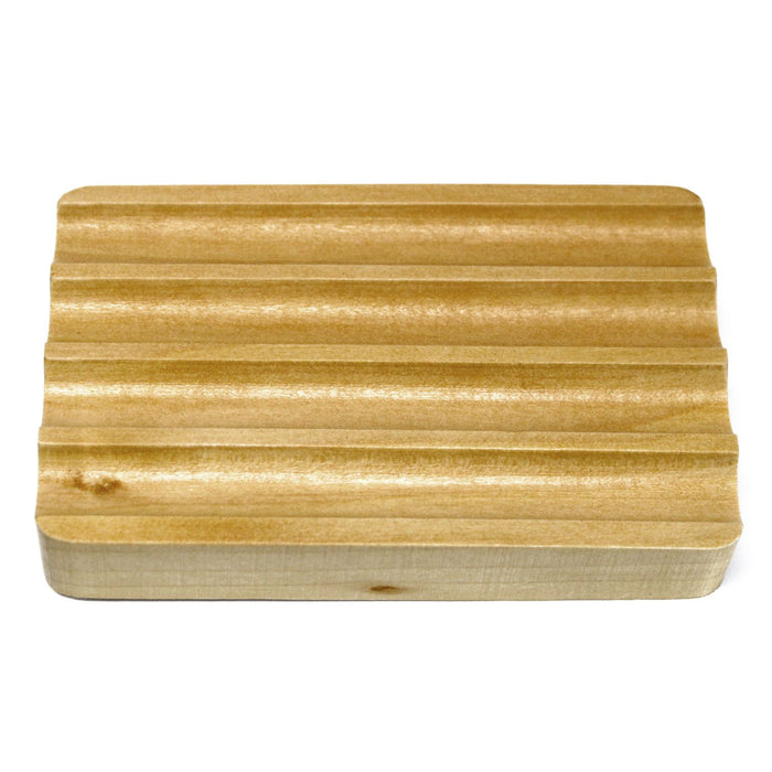 Seifenschale aus Hemu-Holz – geriffelt