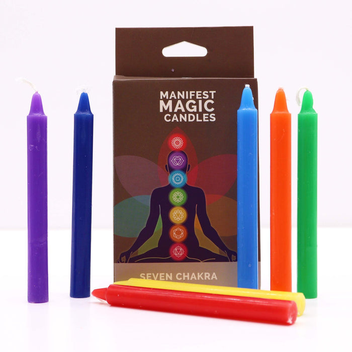 Sieben-Chakra-Manifestationskerzen-Set