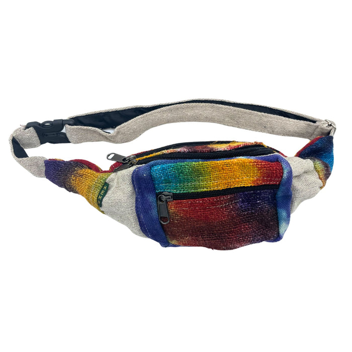 Hanf-Bauchtasche – Batik