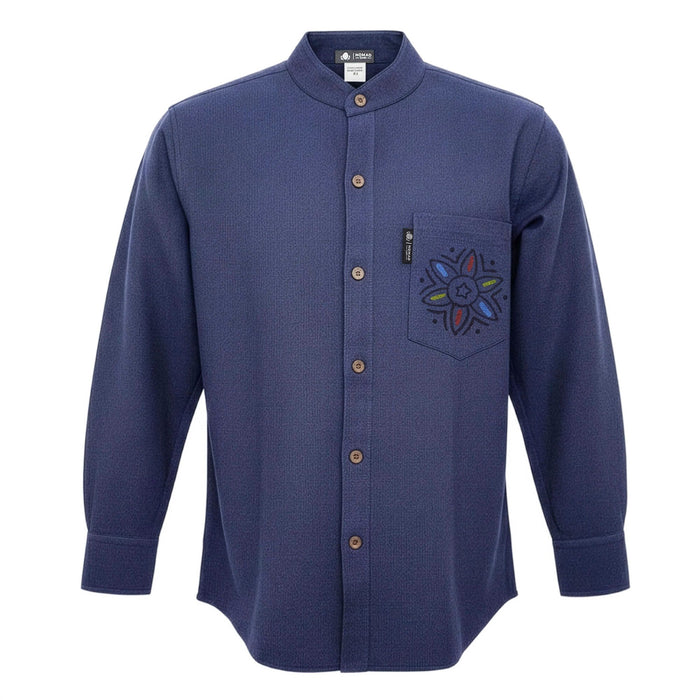 Soft Cotton Kathmandu Shirt - Indigo (XL)