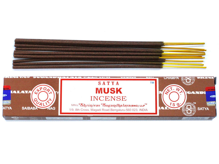 Bâtonnets d'encens Satya - Musc