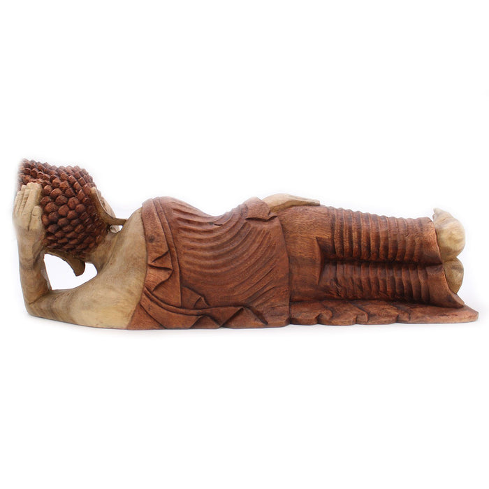 Geschnitzter Holz Buddha schlafend – 50cm