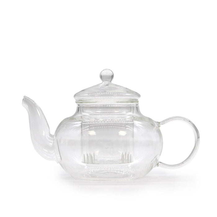 Glass Infuser Teapot - Round Pearl (400ml)