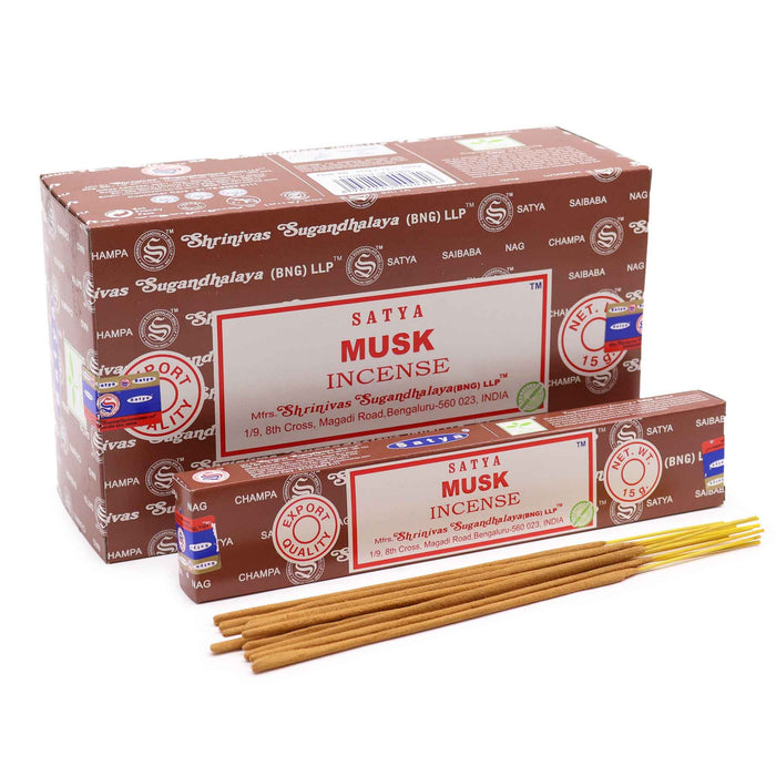 Bâtonnets d'encens Satya - Musc