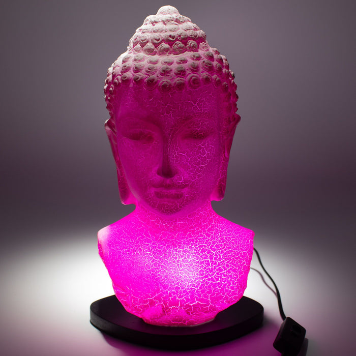 Buddha Glow Lamp – Büste, Cherry Crackle
