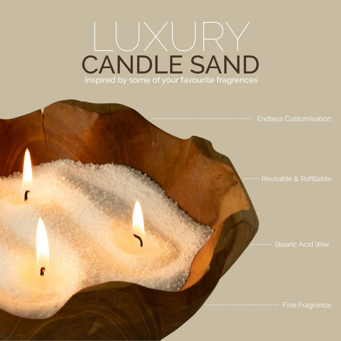 Fragranced Black Candle Sand - 'Spirited' 300g