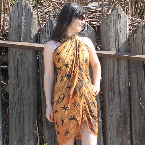 Bali Sarongs - Gecko, Schokolade