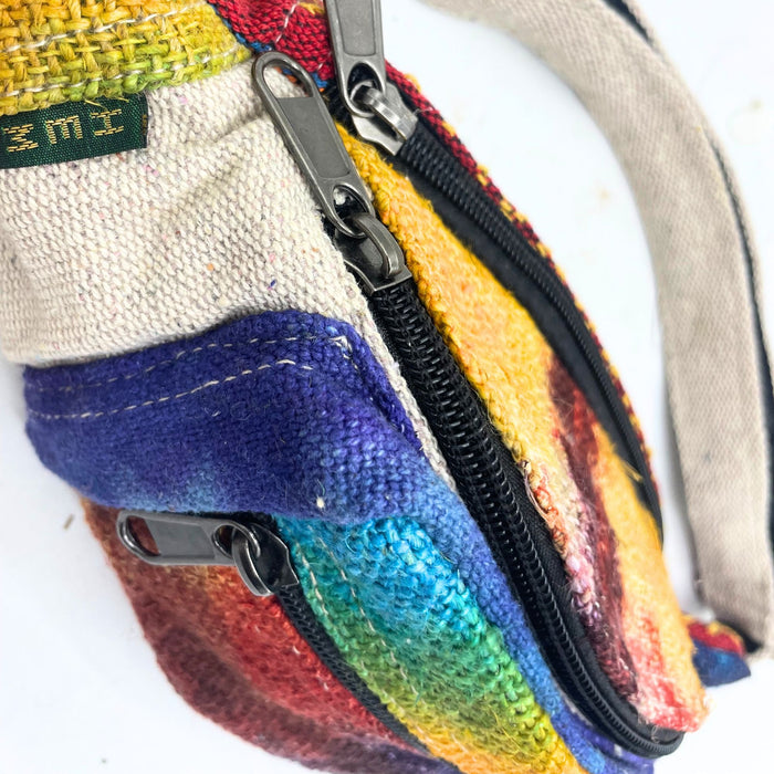 Hanf-Bauchtasche – Batik