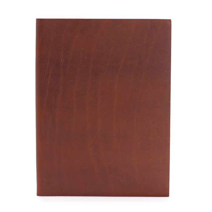 Carnet en cuir - Havane foncé (20x15 cm)