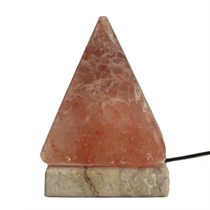 Lampe de sel de l'Himalaya USB changeant de couleur - Pyramide, 0,8 kg