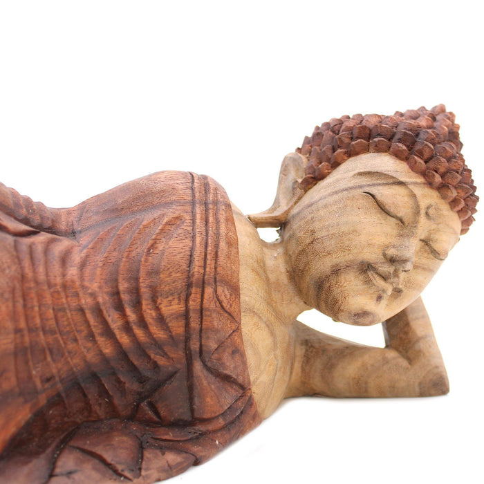 Geschnitzter Holz Buddha schlafend – 50cm