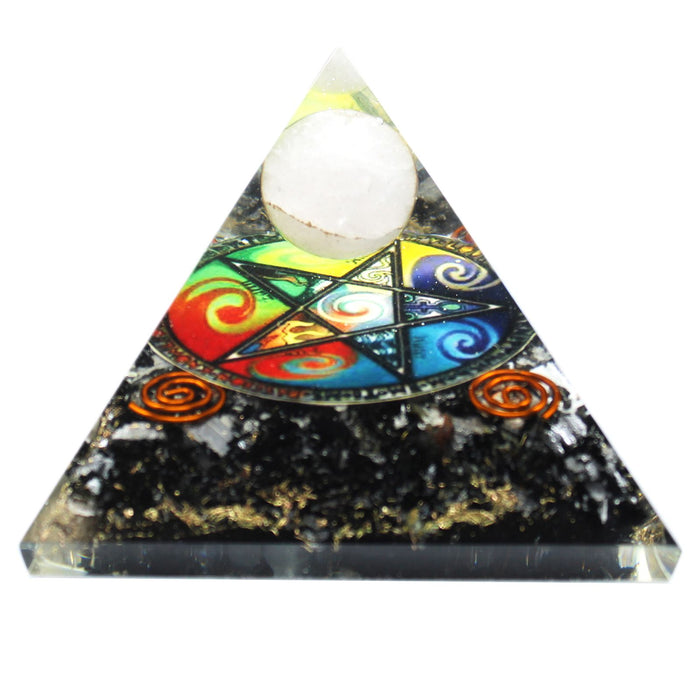 Orgonit Pyramide – Midnight Pentagon (Groß)