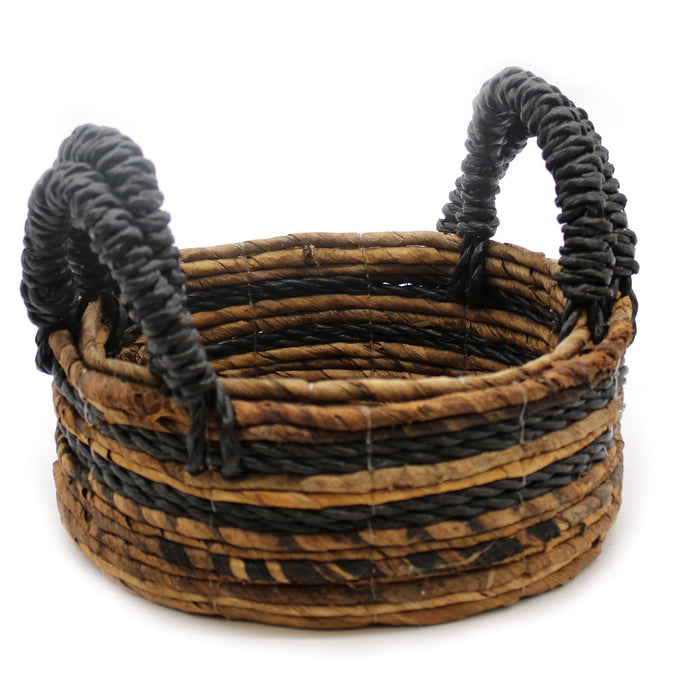 Bananenblatt- & Hitam-Bastkörbe – 2er-Set