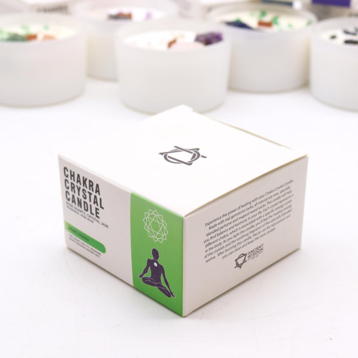 Chakra Crystal Candles - Heart Chakra - Love & Harmony