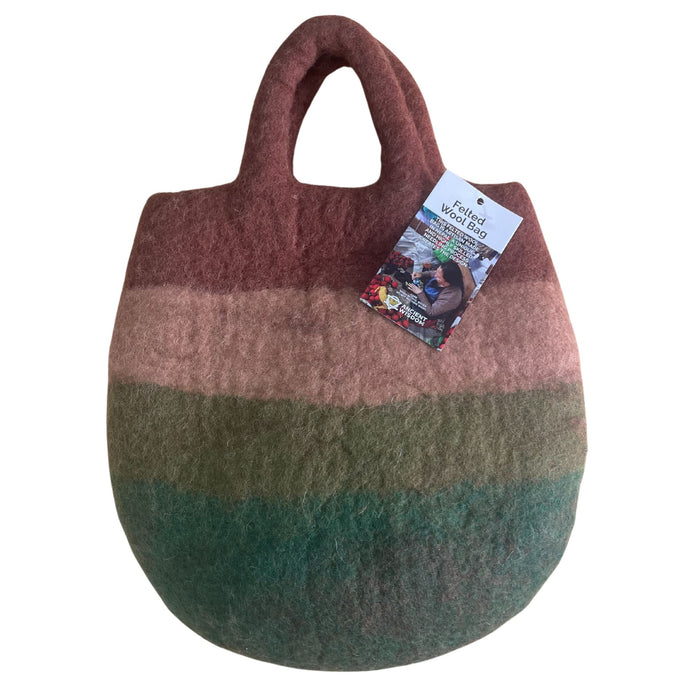 Wassergefilzte Tasche - Pilzgarten