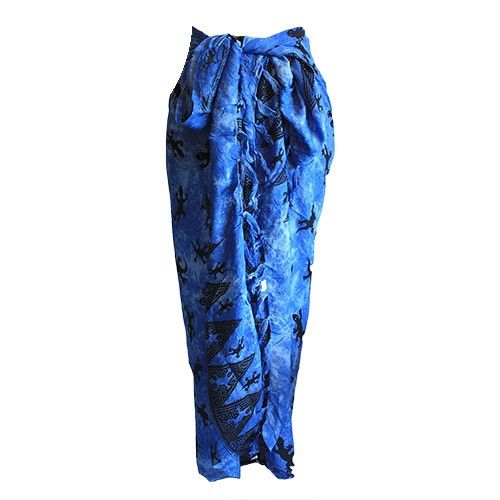 Bali Sarongs - Gecko, Blau
