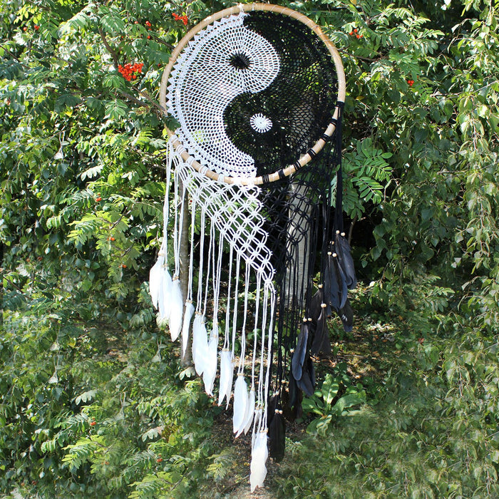 Grand attrape-rêves de Bali - Yin Yang