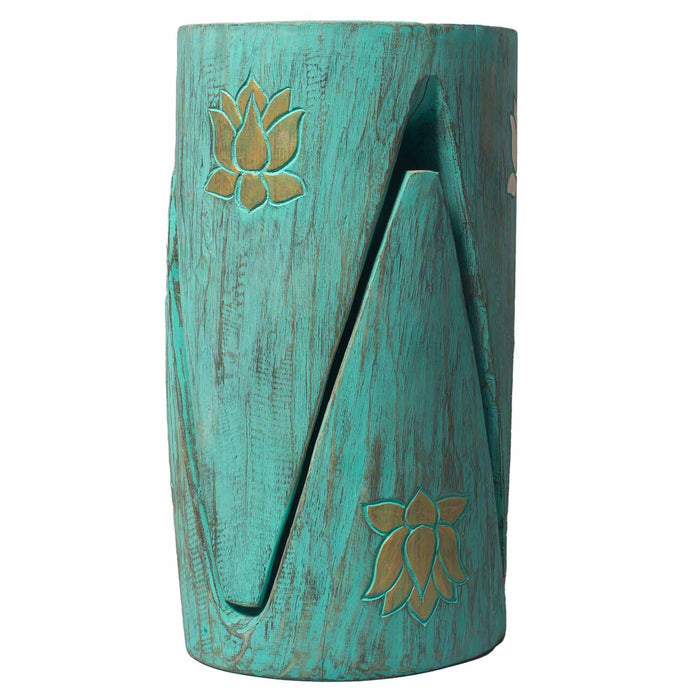Set of 2 Interlocking Plant Stands - Turquoise