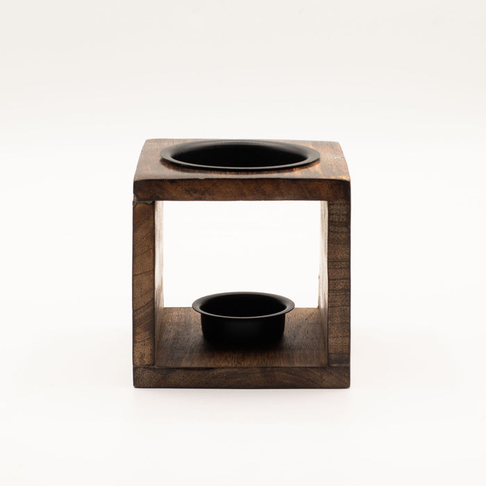 Duftlampe aus Mangoholz – Blume des Lebens